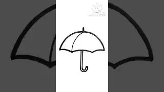 Cute Umbrella Drawing #shorts #ytshorts #viralshorts #trending  #umbrella #cute #easy #drawing