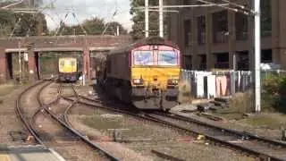 67003/66140 working 3J92 & 3J93 RHTT through St Albans - 24/10/13