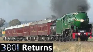 A Legend of Steam - 3801 Returns to Albury! THNSW Albury Shuttles