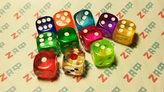 Игральные кости, зарики, игральные кубики 16&times;16 мм, разноцветные, пластик 🎲
