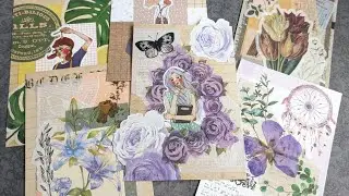ASMR Journaling Compilation | Collage, Stickers, Aesthetic Paper & Cozy Vibes
