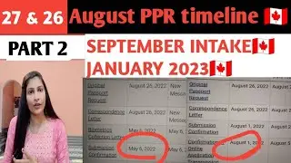 27 August PPR request timeline canada/today's ppr request timeline canada/lets fly mannu/