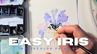 How to Paint an Iris in Watercolor | Symmetry, Layers & Color Symbolism