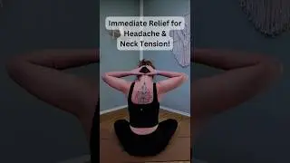 Neck Tension & Headache Relief with Feng Chi #acupressure #wellbeing #pain #tension #relief #shorts