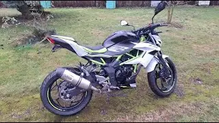Kawasaki Z125 sound comparison │Standart exhaust VS LeoVince LV ONE EVO Slip on