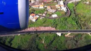Landing in Madeira CONDOR Munich-Funchal on 13.01.2011 THE BEST LANDING EVER !!!!!!!!!