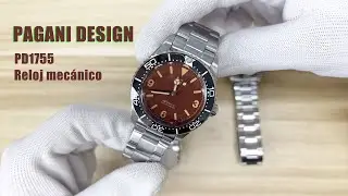 PAGANI DESIGN Waterproof Mechanical Wrist Watches for Men NH35 Sapphire Dial Glass with AR Coating