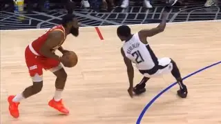 James Harden Crosses Beverley and Hits the Amazing 4-Point Play!