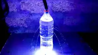 How to make Tabletop Fountain with plastic bottle and Led very easy and fast/DIL.