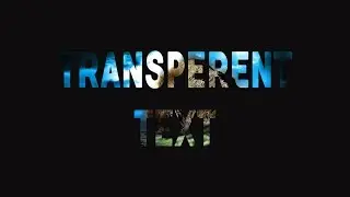 create simple Transparent Text Effect in after effects| After Effects Tutorial #3 | TechnoMafia