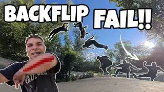 BACKFLIP FAIL 2x HINTEREINANDER! | SCHMERZHAFTE Landung auf dem ELLBOGEN | Parkour Berlin