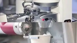 Dual Robot Arm Semi- Automated Espresso Coffee Barista Kiosk