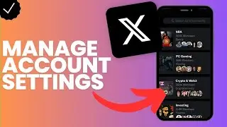 How to manage the account settings in X?