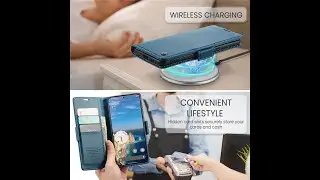 CaseMeCover.com Google Pixel 9A Wallet RFID Blocking Stand Magnetic Buckle Case Wireless Charging