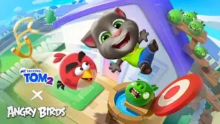 Talking Tom + Red vs. The Pigs! 🐷💥 @AngryBirds X My Talking Tom 2