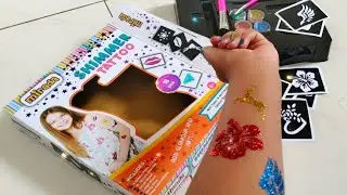 Unboxing shimmer tatoo ki from Tata sky zeetos#zeetos free gifts