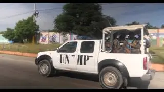 Heavily-Armed U.N. Troops Protect Haiti Ballots