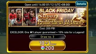 ウイコレ eFootball Champion Squads- Super Prometheus Legend draw (Bergkamp, Pirlo) 600 PBS !!