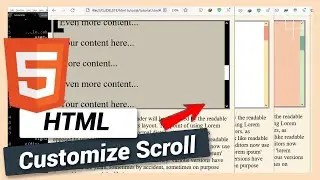 How to Customize Scrollbar | HTML and CSS Tutorial