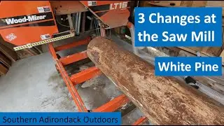 SawMill Improvements and Milling White Pine on the Wood-Mizer LT15