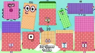 ТАБЛИЦА УМНОЖЕНИЯ NUMBERBLOCKS НА 20 | УЧИМСЯ СЧИТАТЬ БОЛЬШИЕ ЧИСЛА | ТАБЛИЦА УМНОЖЕНИЯ | LEARNIN...