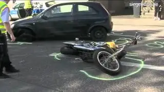 Harley-Davidson gerammt - Siegen - 25.05.2012