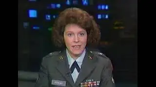 AFN Europe Evening News   SPC Brooke Perkins    Potsdam Germany    Gary Bautell    1991     1352