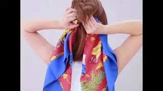 用【HERMES經典絲巾】 綁出有質感的編髮造型♡