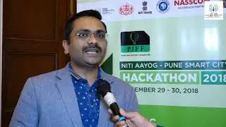 Gunendra Patil(Group CTO, Nihilent. Ltd.) speaking at NITI Aayog - Pune Smart City Hackathon