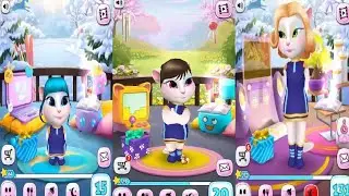 My Talking Angela  LEVEL 15 Vs LEVEL 20 Vs LEVEL 131 Gameplay