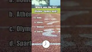 HISTORY QUIZ: Where were the First Olympic Games Held? #shorts #history