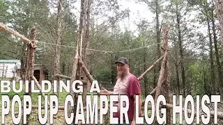 Cedar Pole Barn - LOG HOIST