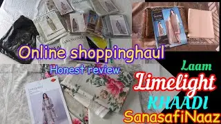 Online shopping haul🛍 |Honest review|Laam , khaadi,Limelight & Sanasafinaz