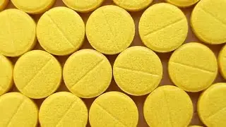 Yellow Pills Stock Video