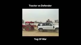 Tractor vs Defender Tug of War #shorts #defender #tractor