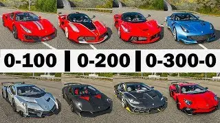 FH4 Acceleration Battle | Laferrari, Aventador SV, Pista, Veneno, FXXK & More!!!