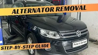 Снятие и замена генератора VW Tiguan 5N 2.0 TDI