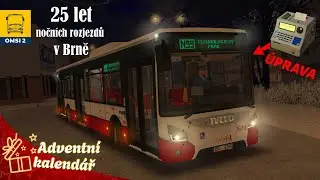 OMSI 2 #167 - 25 let nočních rozjezdů v Brně! Zasněžená N99 s urbanwayem