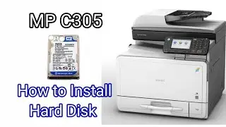 Ricoh MPc305 How to Print From USB  (How to Install Hard Disk)