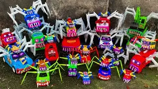 Upgrade RC LIGHTNING MCQUEEN EATER Monster Percy Spider, Monster Mcqueen Monster Chocochales Eater