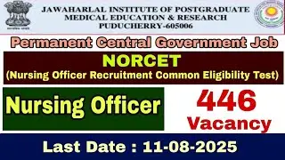 Nursing officer in #Puducherry JIPMER Hospital Employment | Job Vacancy in Jipmer 2025
