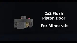 2x2 Flush Piston Door | Minecraft 1.21+