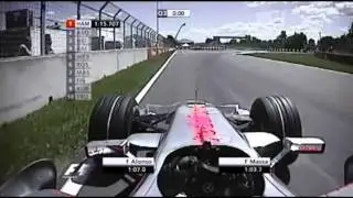 Fernando Alonso gets pole at Canada.... No... He messes up the last corner