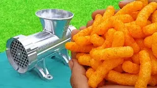 EXPERIMENT MEAT GRINDER VS CHEETOS
