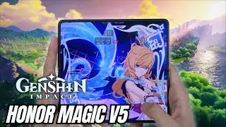 HONOR MAGIC V5 TEST GAME Genshin Impact MAX Graphics | Snapdragon 8 Elite