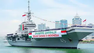 Shocking Facts! The Giuseppe Garibaldi Aircraft Carrier Arrives in Indonesia -  Satria-1 Satellite