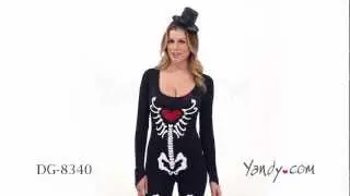 Light-Up Dancing Skeleton Diva Costume