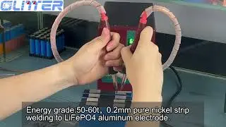 GLITTER-811A High Power 36KW 6000A Precision Pulse Spot Welder Pure Copper Strip For LiFePO4 Battery