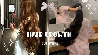 Extreme scalp hair growth subliminal ୨ৎ long, thick, glossy hair.