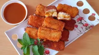 Crispy  Potato Bread Rolls- Easy  Indian snacks, stuffed Bread Roll, क्रिस्प  ब्रेड  रोल